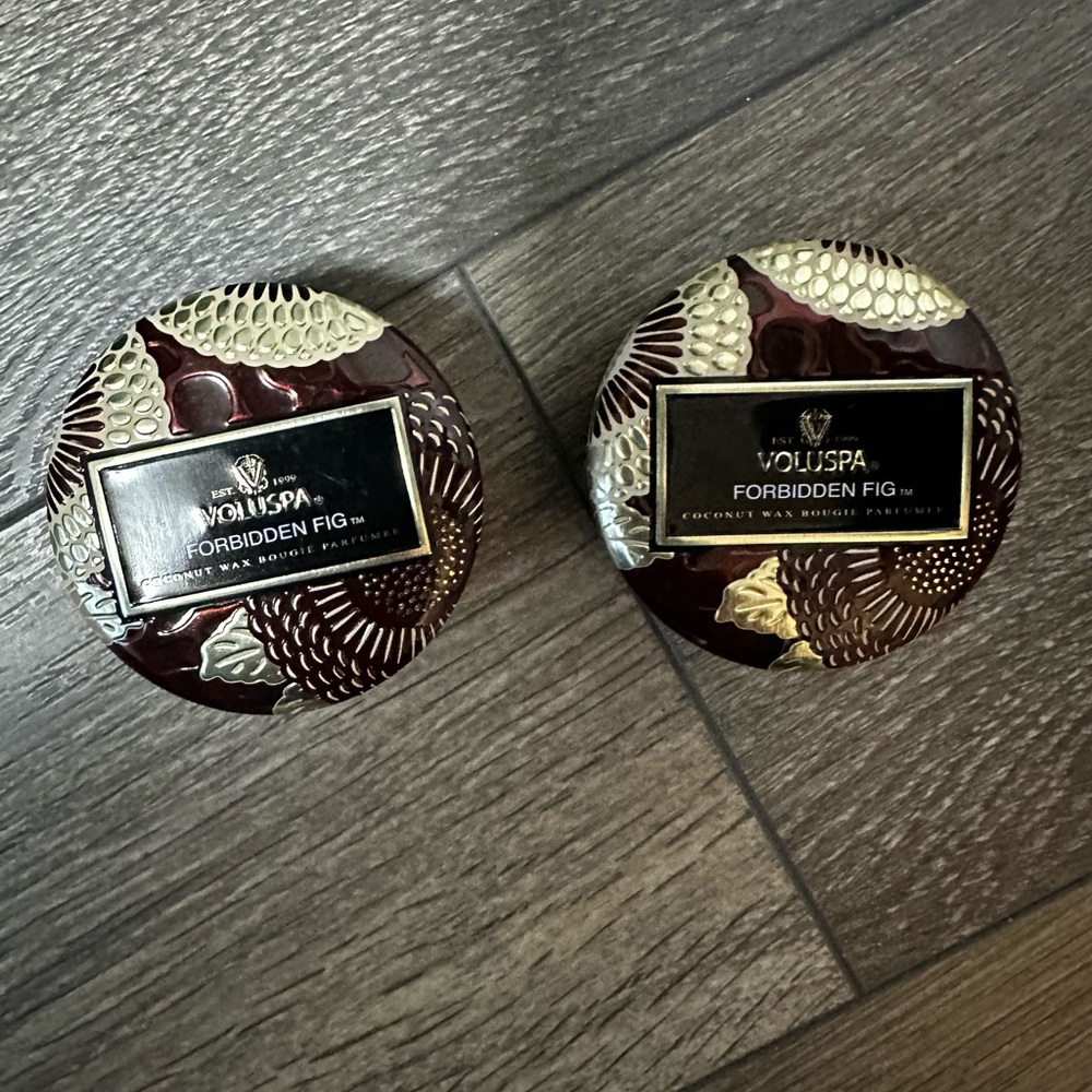Voluspa Forbidden Fig Candle Set - Travel Size